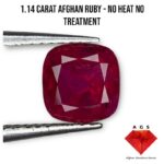 1.14 Carat Natural Afghan Ruby – No Heat, No Treatment