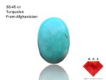 Captivating Beauty: A 33.45 ct Afghan Turquoise