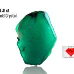 9.31ct Swat Emerald Crystal: Raw Green Gemstone