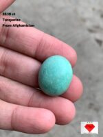 Vibrant 33.10ct Afghan Turquoise Cabochon