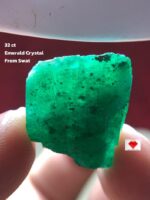 The Untouched Elegance of a 32ct Swat Emerald Crystal