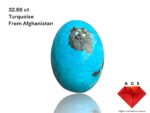 A Majestic Afghan Turquoise: 32.86 ct of Natural Beauty