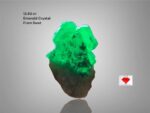 A Spectacular 13.80ct Swat Emerald Crystal: Natural Green Majesty
