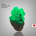 A Spectacular 13.80ct Swat Emerald Crystal: Natural Green Majesty