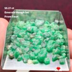 55.27ct Swat Emerald Rough Lot – Compact, Natural Crystals with Deep Color