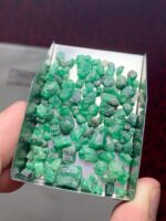 55.27ct Swat Emerald Rough Lot – Compact, Natural Crystals with Deep Color - Image 2