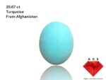 The Allure of Afghan Turquoise: A 25.67 ct Marvel