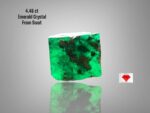 4.46 ct Swat Emerald Crystal — Natural Brilliance in a Compact Form
