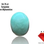 The Allure of a 54.75 ct Afghan Turquoise: A Gemstone Portrait