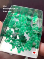 41 ct Rough Emerald from Swat, Pakistan – Natural Green Gemstone
