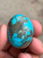 A 61.11-Carat Afghan Turquoise Oval — Bold, Vibrant, and Collector-Worthy