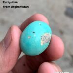 Afghan Turquoise Cabochon Gemstone: 36.89 ct, Sky Blue Soul