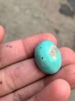 Afghan Turquoise Cabochon Gemstone: 36.89 ct, Sky Blue Soul - Image 4