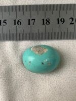 Afghan Turquoise Cabochon Gemstone: 36.89 ct, Sky Blue Soul - Image 8