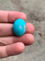 28.79 ct Afghan Turquoise Cabochon: Collectible Gemstone - Image 4