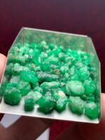 77.75ct Swat Emerald Rough Lot: Natural Green Gemstone Crystals - Image 4