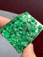 77.75ct Swat Emerald Rough Lot: Natural Green Gemstone Crystals - Image 10