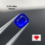 Most Rare Certifited 0.30 ct Blue Hauyne from Badakhshan, Afghanistan