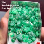 78ct Swat Emerald Rough Lot – Vivid Natural Green from Pakistan’s Gemstone Valley