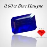 Rare 0.60 Carat Blue Hauyne – Afghan Origin, Exceptional Fluorescence