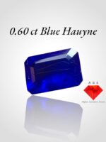 Rare 0.60 Carat Blue Hauyne – Afghan Origin, Exceptional Fluorescence