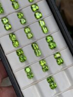 69 Carat Peridot Gemstone Pairs: Emerald & Cushion Cut, Pakistan - Image 5