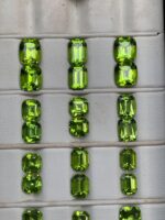 69 Carat Peridot Gemstone Pairs: Emerald & Cushion Cut, Pakistan - Image 7