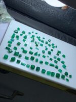 79.50ct Faceted Swat Emerald Lot (8x7x4mm): Precision-Cut Natural Green Gems from Pakistan - Image 2