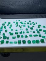 79.50ct Faceted Swat Emerald Lot (8x7x4mm): Precision-Cut Natural Green Gems from Pakistan - Image 3