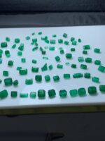 79.50ct Faceted Swat Emerald Lot (8x7x4mm): Precision-Cut Natural Green Gems from Pakistan - Image 4