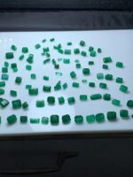 79.50ct Faceted Swat Emerald Lot (8x7x4mm): Precision-Cut Natural Green Gems from Pakistan - Image 5