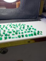 79.50ct Faceted Swat Emerald Lot (8x7x4mm): Precision-Cut Natural Green Gems from Pakistan - Image 8