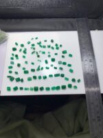 79.50ct Faceted Swat Emerald Lot (8x7x4mm): Precision-Cut Natural Green Gems from Pakistan - Image 9