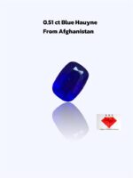 Afghan Blue Hauyne Gemstone – Rare 0.51 Carat Collector's Stone