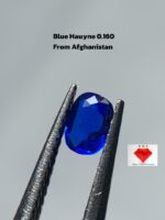 Rare Blue Clean Hauyne of 0.16 ct from Afghanistan