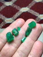 23.80ct Swat Emerald Rough – Compact Crystals of Vivid Green - Image 10