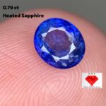 Elegant Sparkle: 0.79ct Sri Lankan Sapphire with Exquisite Clarity and Cut