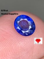 Elegant Sparkle: 0.79ct Sri Lankan Sapphire with Exquisite Clarity and Cut