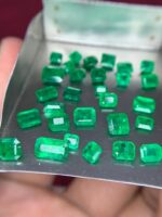 14.60 ct Faceted Emerald Mix: Swat and Panjshir Origins (7.01 × 5.54 × 3.34 mm) - Image 5