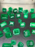 14.60 ct Faceted Emerald Mix: Swat and Panjshir Origins (7.01 × 5.54 × 3.34 mm) - Image 6