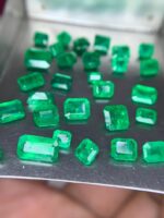 14.60 ct Faceted Emerald Mix: Swat and Panjshir Origins (7.01 × 5.54 × 3.34 mm) - Image 7