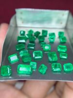 14.60 ct Faceted Emerald Mix: Swat and Panjshir Origins (7.01 × 5.54 × 3.34 mm) - Image 9