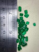 14.60 ct Faceted Emerald Mix: Swat and Panjshir Origins (7.01 × 5.54 × 3.34 mm) - Image 10