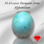 35.45ct Natural Afghan Turquoise – Bold Beauty with Desert Origins
