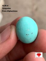 23.35 ct Afghan Turquoise Cabochon: Bold Presence With Classic Afghan Elegance