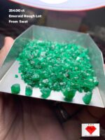 254.00 ct Swat Valley Emerald Rough Lot
