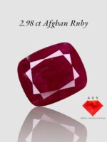 Exquisite 2.98 Carat Natural Afghan Ruby – Untreated & Unheated