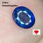 0.78ct Heated Blue Sapphire Gemstone: Oval Cut, Afghan Source
