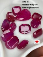 Large Ruby Lot – 13.70ct of Faceted Beauty (10.40 x 7.03 x 2.81mm Avg)