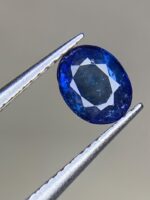 0.78ct Heated Blue Sapphire Gemstone: Oval Cut, Afghan Source - Image 2